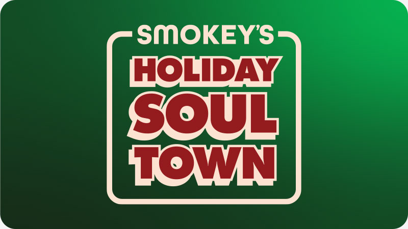 Logo for Smokey's Holiday Soultown